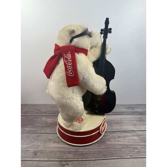Vintage Coca-Cola Animated Jazz Polar Bear Playing 1990's  Jazz Music Coke - Picture 4 of 17